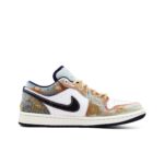 [Custom Doomsday Battleground] Air Jordan Low - Top Skateboarding Shoes Unisex Faded Color Denim Style - Image 4