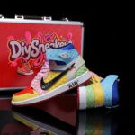 [Custom Ten-Color Patchwork - Python Skin] Air Jordan High - Top Skateboarding Shoes Unisex - Image 7