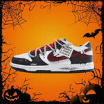 [Custom No-go Zone] Dunk Skateboarding Shoes Unisex Graffiti Black/Red