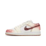 [Custom Gradient Polka Dots] Jordan Air Jordan 1 Low Top Unisex Skateboarding Shoes - Image 2