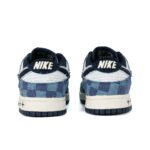 [Custom Deconstructed Check, Vintage Grid] Dunk Low Skateboarding Shoes Unisex Denim Style - Image 4