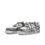 [Customized For No Good Reason] Air Force 1 Low-top Shoes Unisex Graffiti/Star shoelaces Gray - Image 2