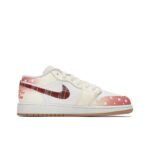 [Custom Gradient Polka Dots] Jordan Air Jordan 1 Low Top Unisex Skateboarding Shoes - Image 4