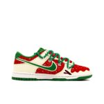 [Custom Christmas Reindeer] Dunk Women's Skateboarding Shoes Low-top - Image 4