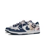 [Custom Blue Ocean x Grassy Area] Dunk Skateboarding Shoes Unisex - Image 2