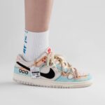 [Custom Sky City] Dunk Skateboarding Shoes Unisex Denim Style - Image 9