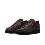 [Custom Skull] Air Force 1 Skateboarding Shoes Unisex Black/Red - Image 3