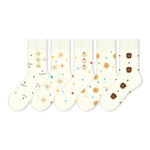 Cute Cartoon Anti-Pilling, Breathable And Comfortable Mid-Calf Socks 5-Pair Set(Size 36-42) - Image 8