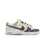 [Custom Capybara] Dunk Skateboarding Shoes Unisex Hand-painted Cute Style Deep Blue/Brown - Image 3