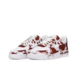 [Customized Cursed Sole] Air Force 1 Low-top Shoes Unisex White/Red Halloween Series - Image 3