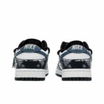 [Custom Blue Star Field] Dunk Hand Painted Graffiti Ink Splash Craft Skateboarding Shoes Unisex - Image 4