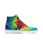 [Custom Rainbow Tie-dye] Air Jordan 1 og High Top Unisex Skateboarding Shoes - Image 3