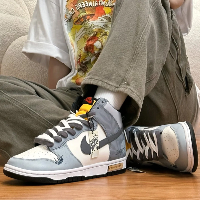 76.jpg Ancient Wood - Men's Dunk High Custom - Image 1