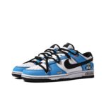 [Custom GUMOUT, Racing car] Dunk Skateboarding Shoes Unisex Blue - Image 2