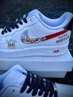 [Custom Luffy gear 5 Vs Zoro King of Hell One piece] Air Force 1 Skateboarding Shoes Unisex - Image 3