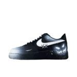 [Customized Devilish Smile] Air Force 1 Low-top Shoes Hand-drawn Unisex Black/White - Image 3