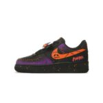 [Custom Ghost Party] Air Force 1 Low Skateboarding Shoes Unisex Black/Purple - Image 2
