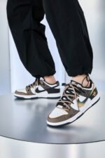 [Custom Golden Years] Dunk Skateboarding Shoes Unisex Low-top Brown/Black - Image 17