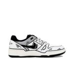 [Custom 2D Black and White Line] Full Force Skateboard Shoes Unisex - Image 3