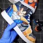 [Custom The Strongest form of Saiyan] Air Jordan 1 Mid Skateboarding Shoes Unisex - Image 3