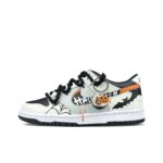 [Custom Halloween Horror] Dunk Low Skateboard Shoes Unisex White/Black - Image 2