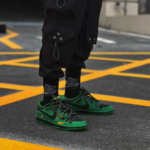 [Custom Green Goblin] Dunk  Low-top Skateboarding Shoes Men Green/Black - Image 9