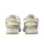 [Custom Smiley Face Graffiti] Dunk Skateboarding Shoes Unisex Distressed Style Yellow - Image 5