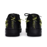 [Custom Graffiti Hand-Painted Floral Pattern Black Tiffany] Air Force 1 Skateboarding Shoes Unisex - Image 8