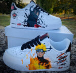 [Custom Naruto Vs itachi] Air Force 1 Skateboarding Shoes Unisex