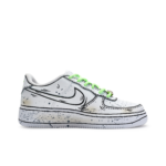 [Custom Hand-Drawn, Cartoon, Line, Ink Splash] Air Force 1 Skateboarding Shoes Unisex - Image 3