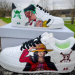 [Custom One piece luffy and Zoro] Air Force 1 Skateboarding Shoes Unisex