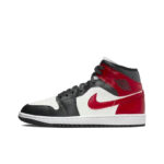 [Custom Flower Dream] Air Jordan 1 Mid Top Unisex Skateboarding Shoes Pink - Image 6