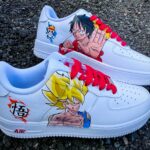 [Custom Goku ssj vs luffy] Air Force 1 Skateboarding Shoes Unisex