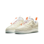 [Custom Postal Ghost] Air Force 1 Skateboarding Shoes Unisex Low-top Beige/White - Image 4