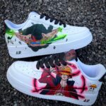 [Custom Roronoa Zoro the King of Hell vs Monkey D Luffy] Air Force 1 Skateboarding Shoes Unisex
