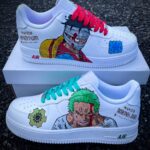 [Custom Luffy Vs Zoro] Air Force 1 Skateboarding Shoes Unisex