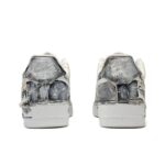 [Customized For No Good Reason] Air Force 1 Low-top Shoes Unisex Graffiti/Star shoelaces Gray - Image 5