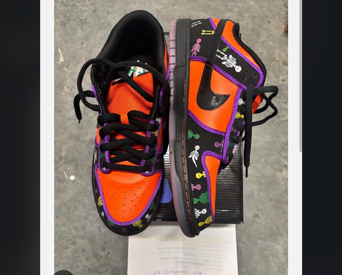 A413B5D2-21B5-4477-A902-981A0B0A2CC9.jpg Custom Dunk Low Premium SB 'Day of the Dead' - Image 1