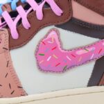 [Custom Simpson: Ice Cream] Air Jordan 1 High Top Unisex Skateboarding Shoes - Image 6