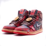 [Customized Deadpool] Air Jordan 1 High Top Shoes Hand-drawn Unisex - Image 8