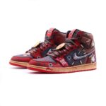 [Customized Deadpool] Air Jordan 1 High Top Shoes Hand-drawn Unisex - Image 3