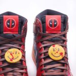 [Customized Deadpool] Air Jordan 1 High Top Shoes Hand-drawn Unisex - Image 6
