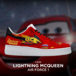 [Custom Lightningmcqueen X Cars] Air Force 1 Skateboarding Shoes Unisex Low-top Red