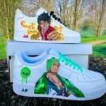 [Custom One Piece Luffy x Zoro] Air Force 1 Skateboarding Shoes Unisex