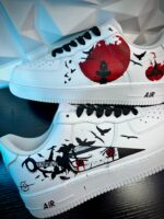 [Custom Itachi /Naruto] Air Force 1 Skateboarding Shoes Unisex - Image 2