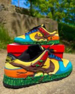 [Custom Kids Next Door] Dunk Skateboarding Shoes Unisex Gray/Black - Image 2