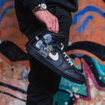 [Custom Mandalorian] Air Jordan 1 Mid Top Unisex Skateboarding Shoes - Image 2
