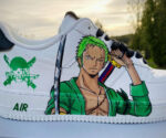 [Custom One piece Luffy vs Zoro] Air Force 1 Skateboarding Shoes Unisex - Image 2