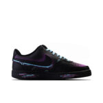 [Custom Cyber Prank] Court Vision 1 Skateboard Shoes Unisex Black - Image 3
