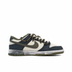 [Custom Mottled Cosmos] Dunk Skateboarding Shoes Unisex Blue/Gray - Image 3